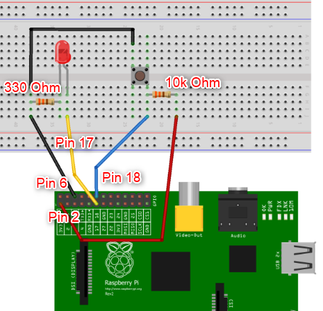 Raspberry Pi Tutorial | Control LED With Button | Thetips4you